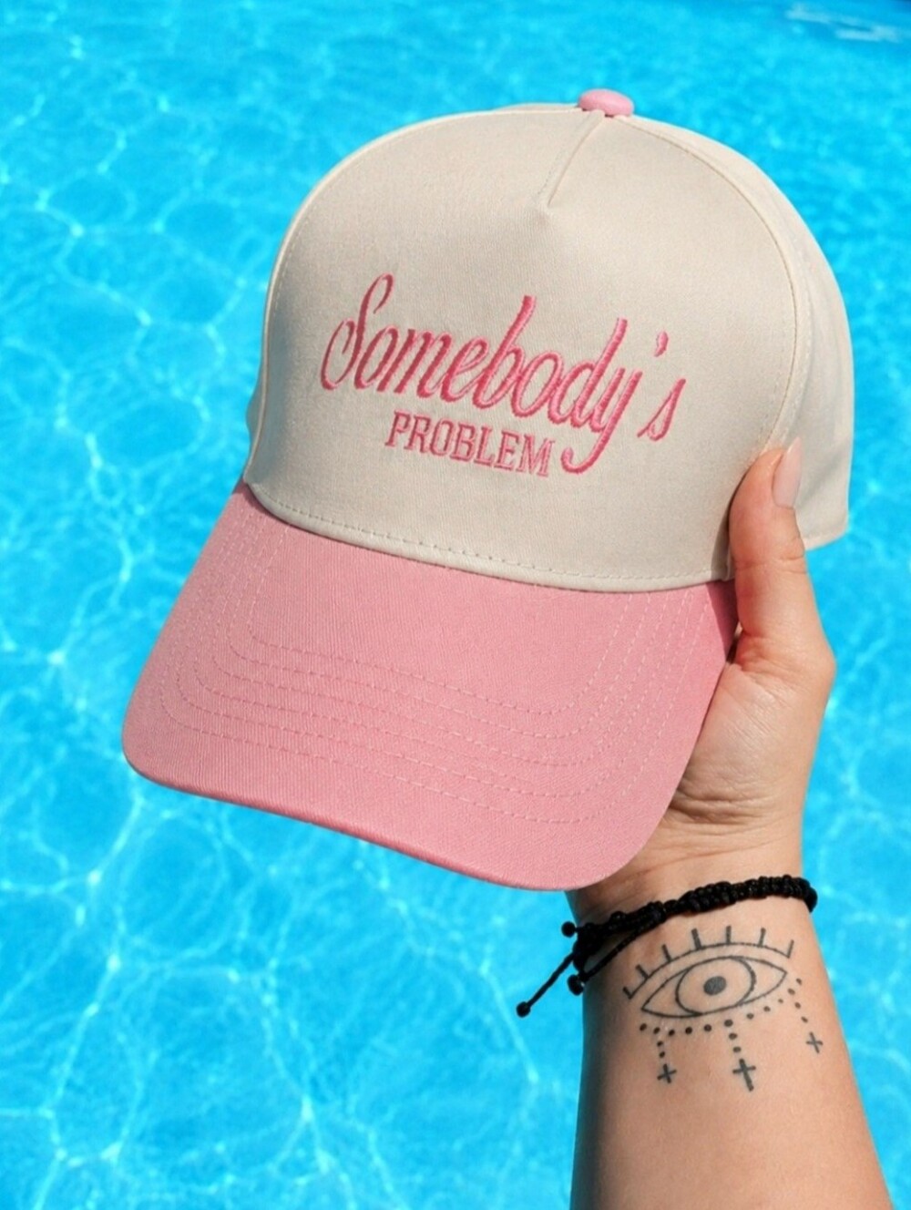 Somebody's Problem Trucker Hat – Blush Charm